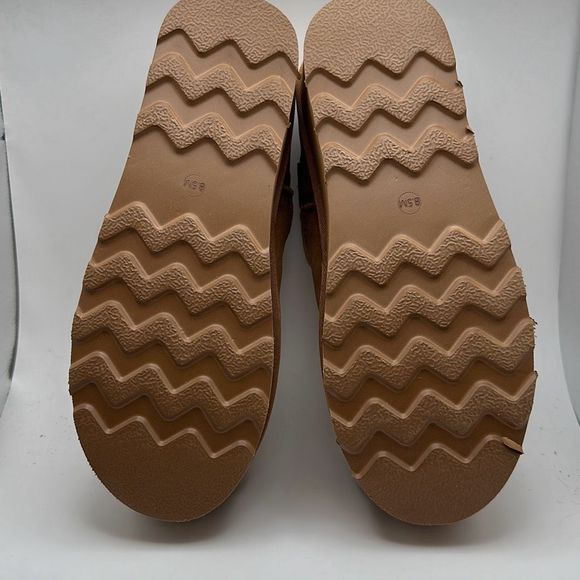 CUSHIONAIRE Women's Genuine Suede Cozy Mule Platform +Memory Foam 8.5 CHESTNUT - Picture 5 of 7